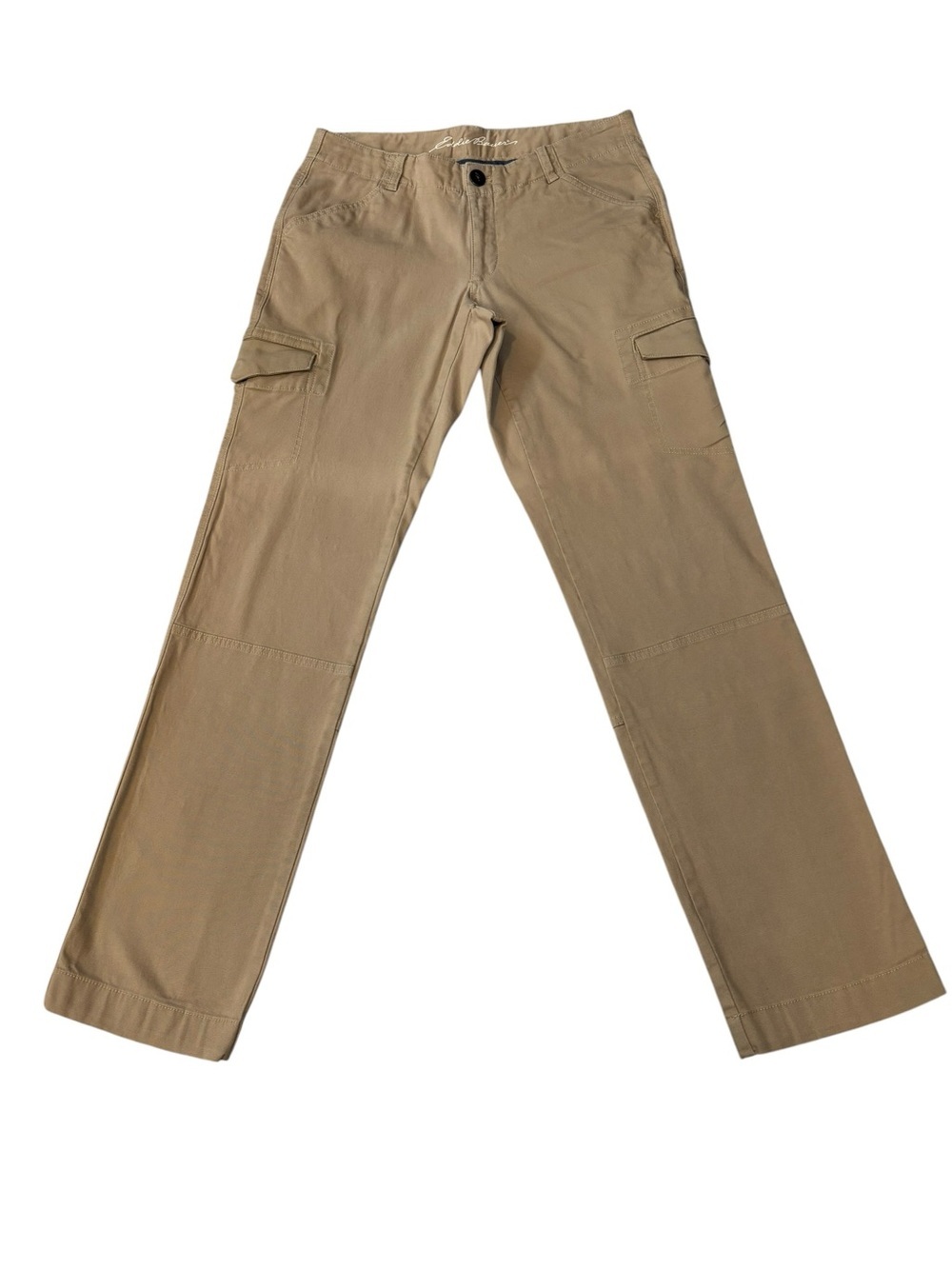 NWOT, Eddie Bauer Straight-Leg Cargo Pants, Tan, Khaki Chinos, Size 6